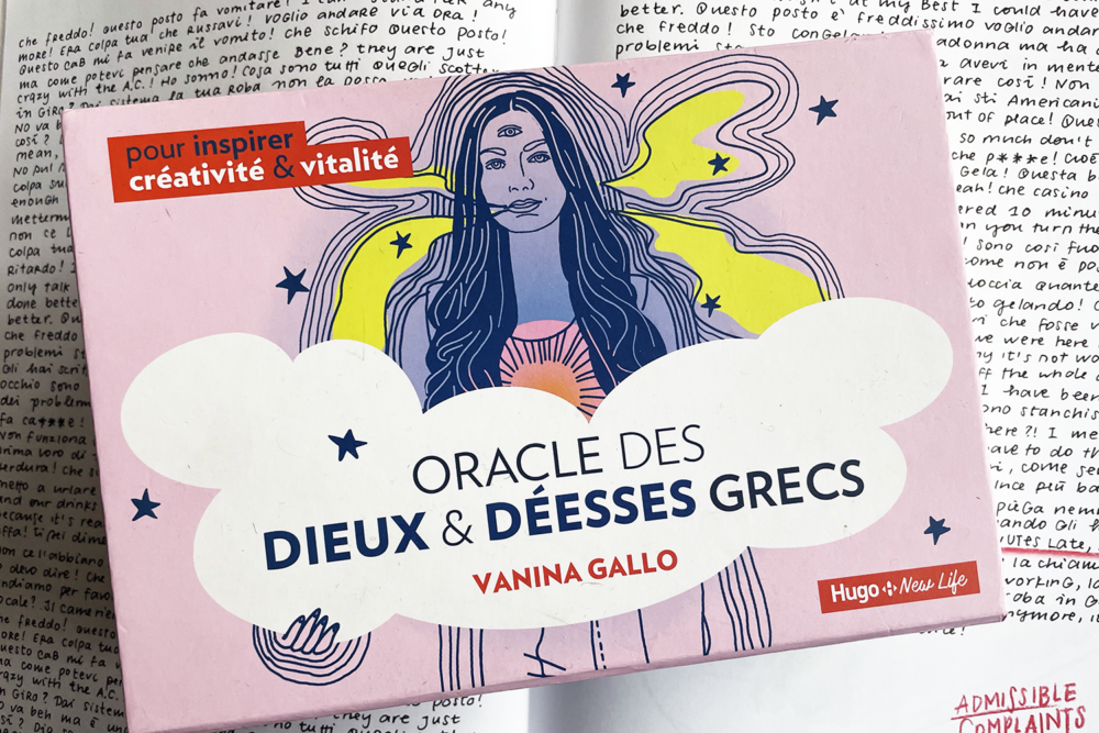 Oracle des dieux & déesses grecs de Vanina Gallo, 22 cartes et un livret de 96 pages pour inspirer créativité et vitalité.